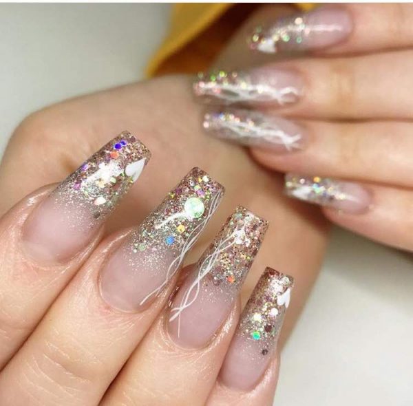 Amazing Glitter Nail Designs 2018-8-8-24beautytutorial.com