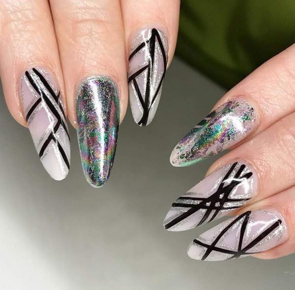 Amazing Glitter Nail Designs 2018-8-9-24beautytutorial.com