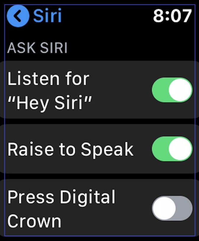 How to disable Siri on Apple Watch-1