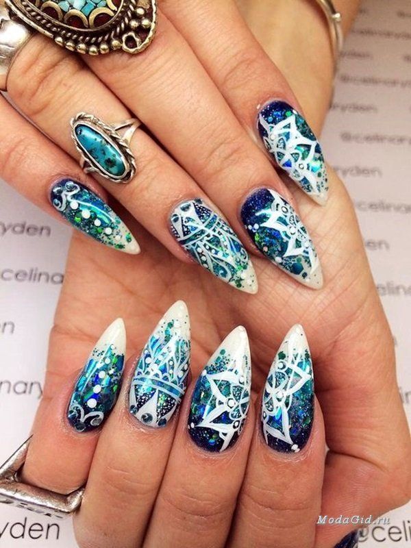 Fashionable manicure for summer-24beauty