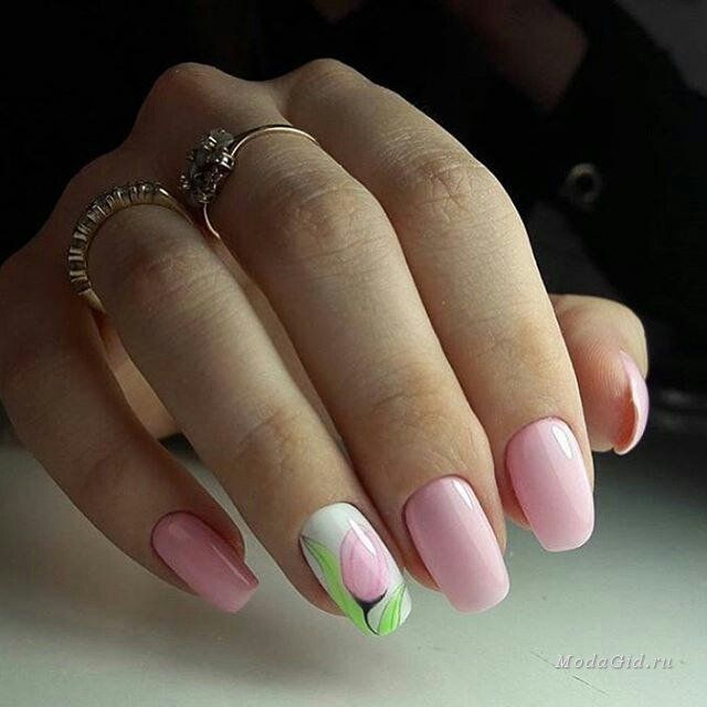 Manicure: New ideas of the spring manicure 2018-24beauty-6